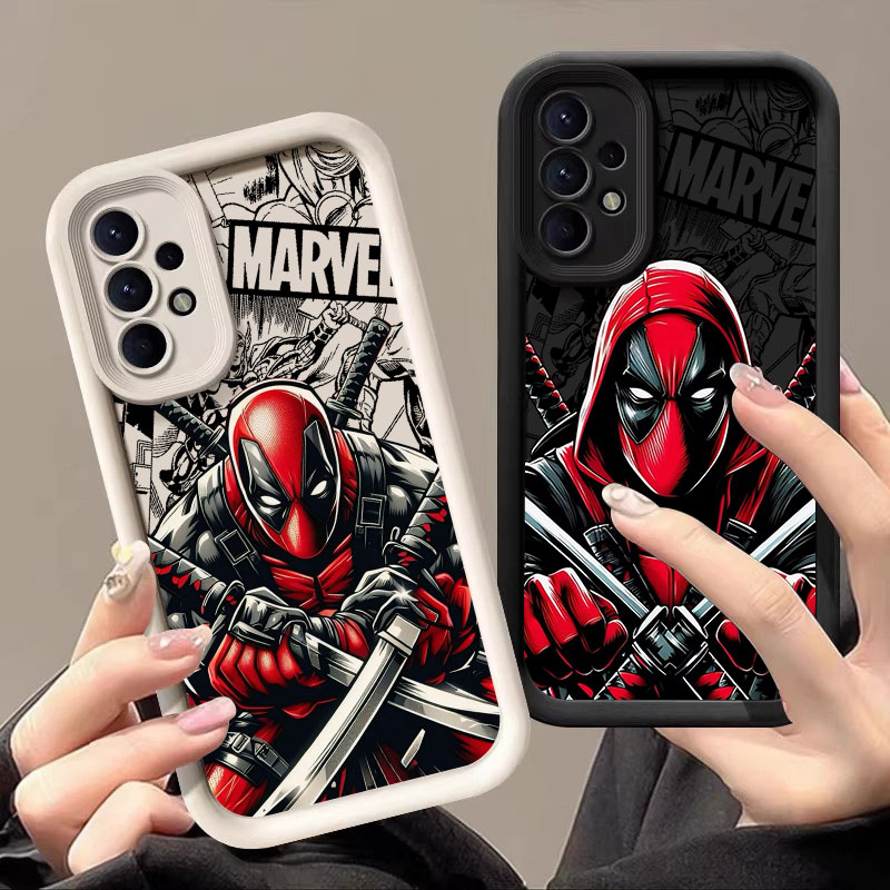 Samsung Galaxy A55 - Cover in Silicone Morbido Deadpool Spadaccino