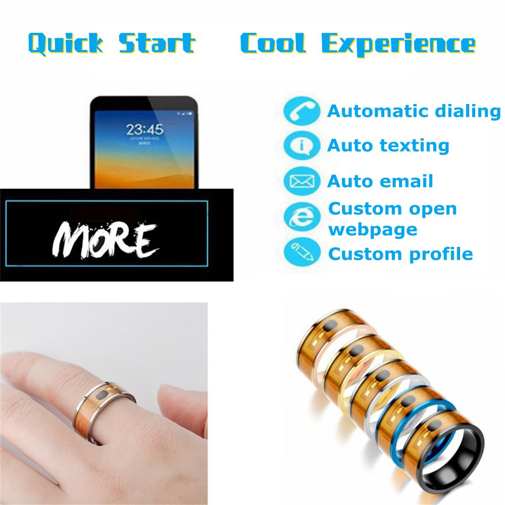 Il indossabile impermeabile mu - Smart Ring Nfc Pay recensione e prezzo
